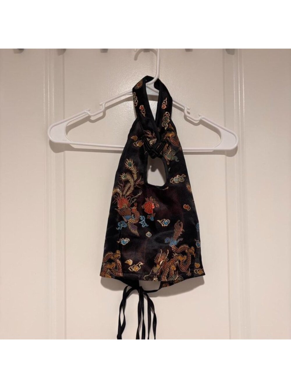 Chinese Cheongsam Qipao Tie Backless Halter Top